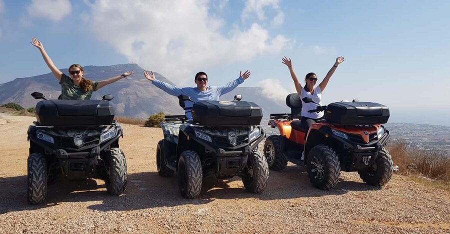 Santorini: ATV guided tour around the South of the island - The Heart of Santorini is the final photo stop