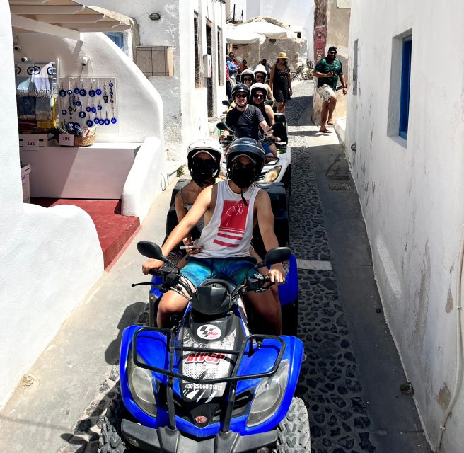 Santorini: ATV-Quad Experience Tour + Transportation - A cave chapel and the rough track to Vlichada