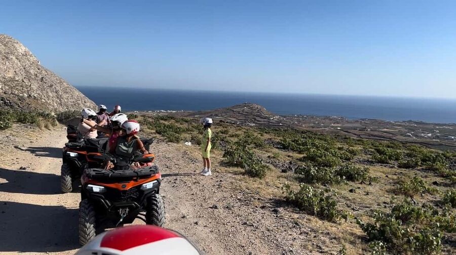 Santorini: ATV-Quad Off-Road Safari with Hidden Trails - Riding through Santorini’s volcanic south