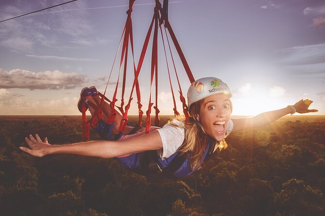 Selvatica Park Ziplines, Cenote, and ATV Tour From Cancun and Riviera Maya - The 10 zip lines are the day’s first major test