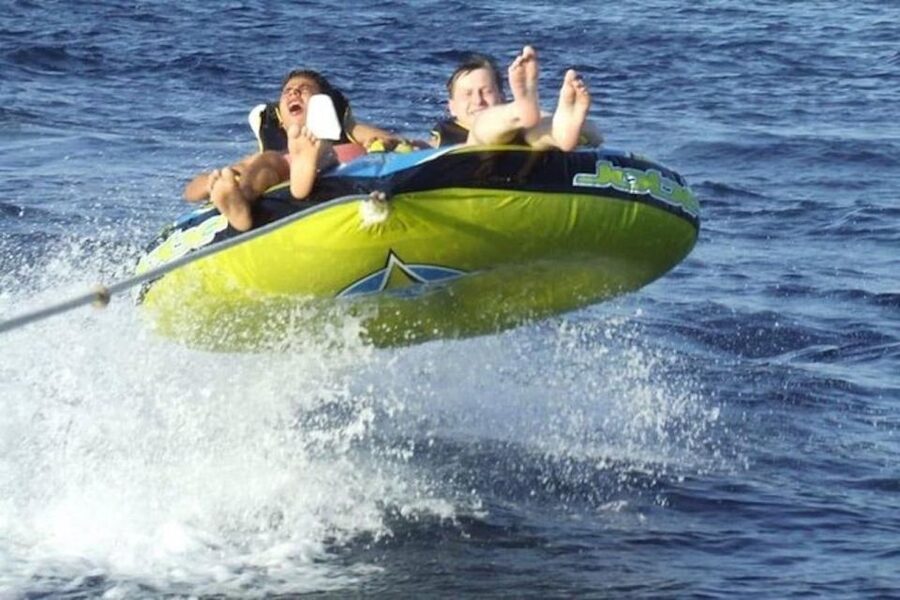 Sharm El-Sheikh: Parasailing, Camel Ride, Dive & Quad Bike - Banana boat and tube rides keep the water portion playful