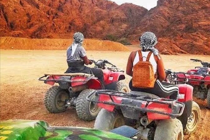 Sharm: Quad Bike or Car Buggy, Camel ride & optional VIP Bedouin Dinner & Show - The return ride and transfer home