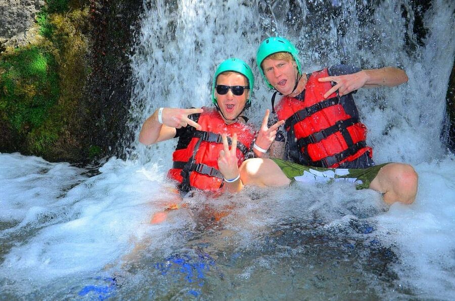 Side&Alanya:Rafting,Jeep,Quad/Buggy Safari/Zipline wLunch - Ziplining above the activity base