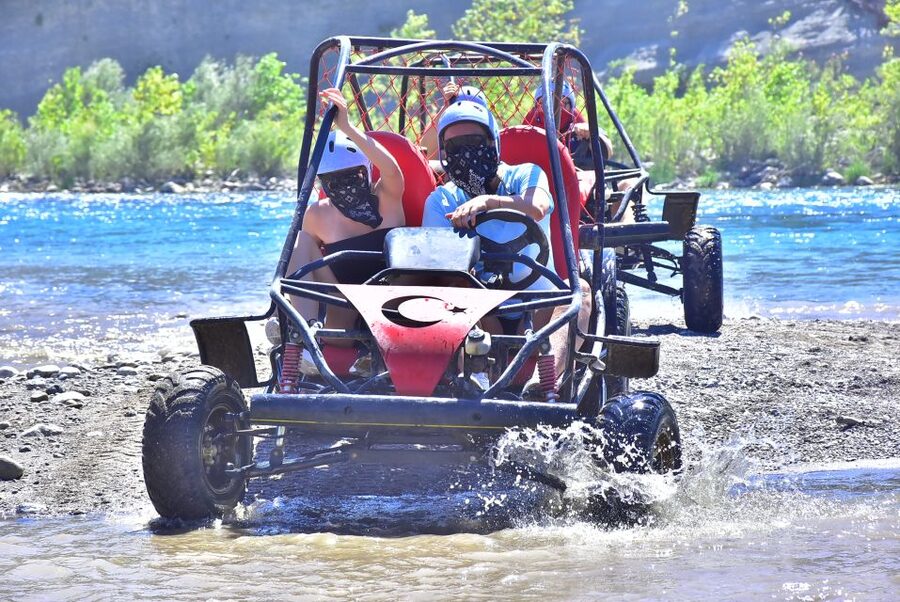Side/Antalya: Jeep, Buggy, Rafting & Zipline Tour with lunch - Safety briefing, gear, and the first rapids