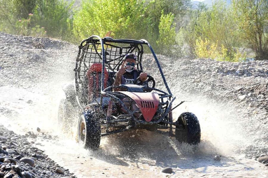 Side Off-Road Quad / Buggy Safari Tour With Hotel Transfer - Pine woods, rocks, dust, and mud