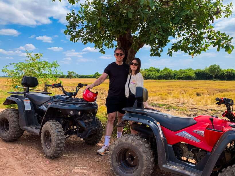 Siem Reap: Khmer Village and Fish Farm ATV Tour - Rice paddies, farm work, and open country