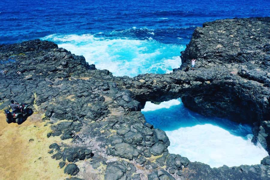 South Mauritius : Buggy Tour - Le Pont Naturel, the Natural Bridge