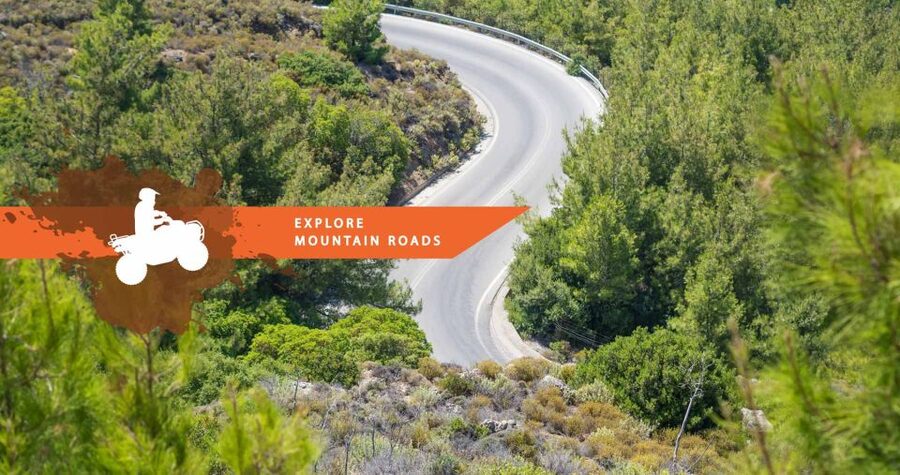 South Rhodes: ATV Quad Guided Tour 2 or 1 person on 1 Quad - Lachania: village roads and the first off-road section