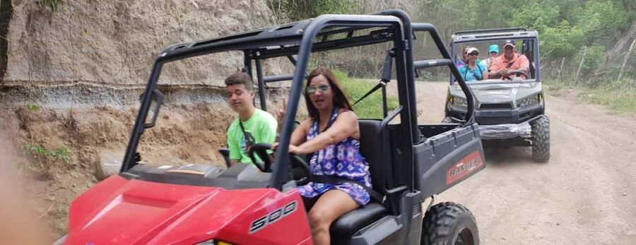 St Kitts: Jungle Bikes Off-Road Buggy & Beach Tour - Getting set up for the buggy ride