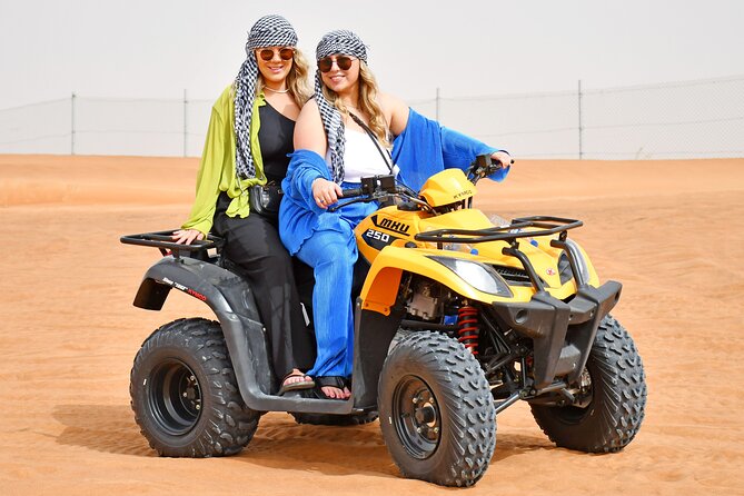 Sunset Desert Safari Quad bike Camel ride Sand Board & BBQ Dinner - How much value do you get for $70?