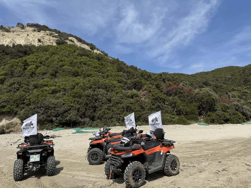 Tirane,Durres-Cape Of Rodon: ATV Quad Bike Tour with Helmet - The communist-era bunker and its sea view