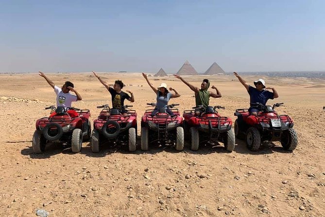 Top rated ATV quad bike at the Desert of Giza Pyramids - The photo stops and the Pyramid views