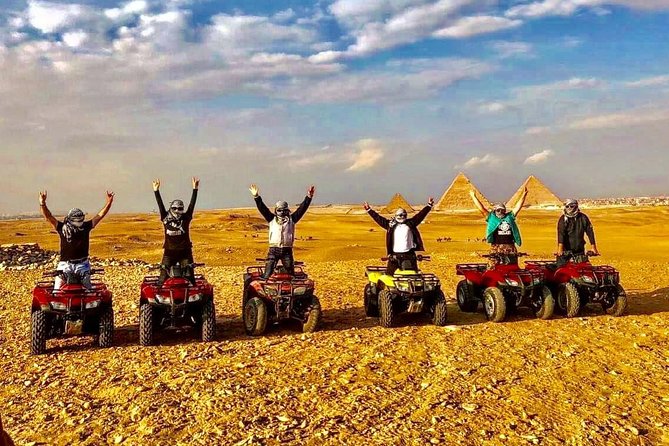 Top rated ATV quad bike at the Desert of Giza Pyramids - Who will enjoy this most