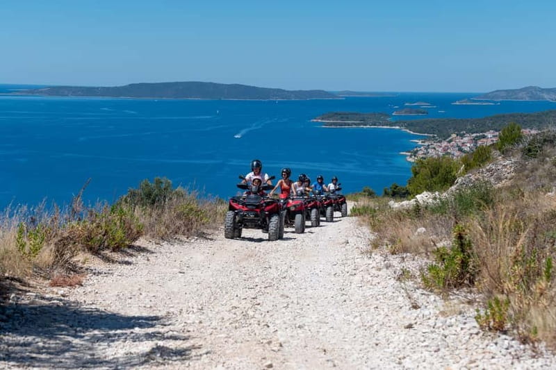 Trogir, Žedno: Čiovo Island 100% Off-Road Quad ATV Tour - The cliffside monastery stop