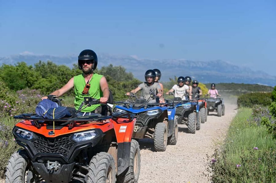 Trogir, Žedno: Čiovo Island 100% Off-Road Quad ATV Tour - Getting to the base in Žedno
