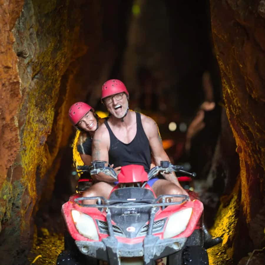Ubud Bali: Kuber ATV Quad Bike with Long Tunnel & Waterfalls - Rivers, mud, and the 700-meter cave