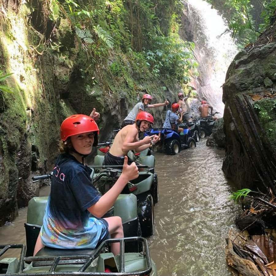 Ubud: Jungle, Waterfall, and Tunnel ATV Tour & Lunch Options - Lunch, showers, lockers, and the practical finish