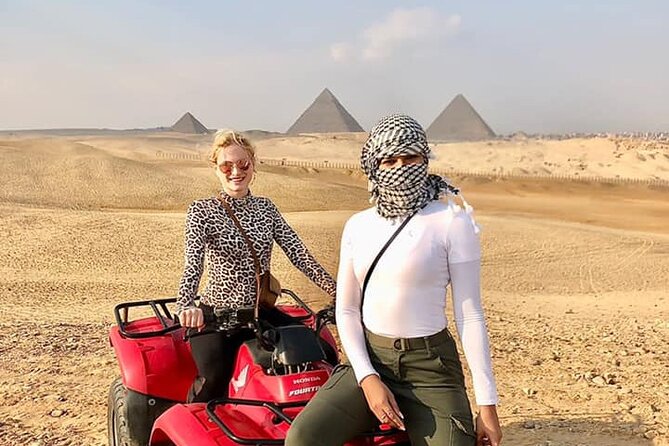 VIP Private GizaPyramids,Sphinx,Camel,QuadBike&Inside 3rd Pyramid - Seeing Khufu, Khafre, and Menkaure together