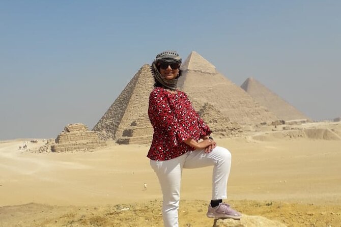 VIP Private Tour Giza Pyramids ,Sphinx , Quad Ride, Camel Ride - ATV riding outside the pyramid gate