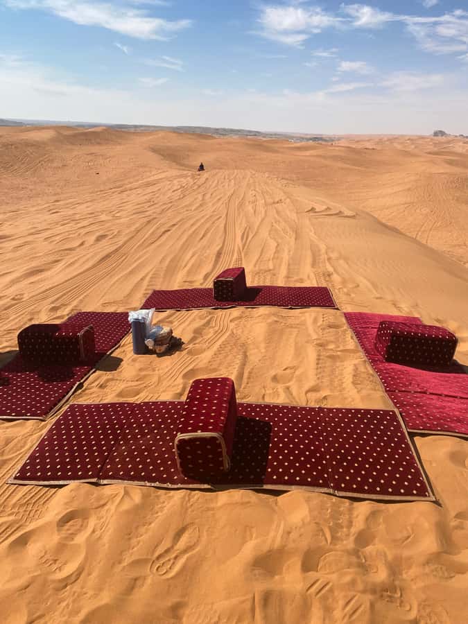 VIP Red Dunes: Camel, Quads, Private Tour & Coffee - Camel riding for a slower desert view
